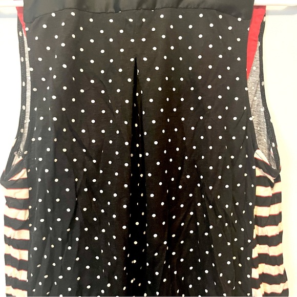 🍭 3/$30 Anthropologie colorful embroidered top stripes & polka dot print - Picture 13 of 15